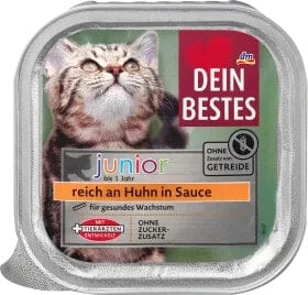 Nassfutter Katze Kitten reich an Huhn in Sauce, Junior, 100 g