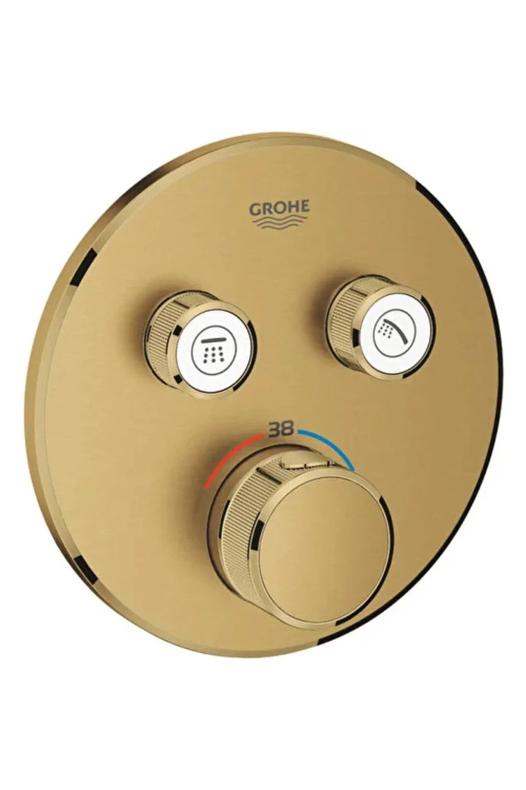 Grohtherm Smartcontrol Çift Valfli Akış Kontrollü, Ankastre Termostatik Duş Bataryası - 29119g