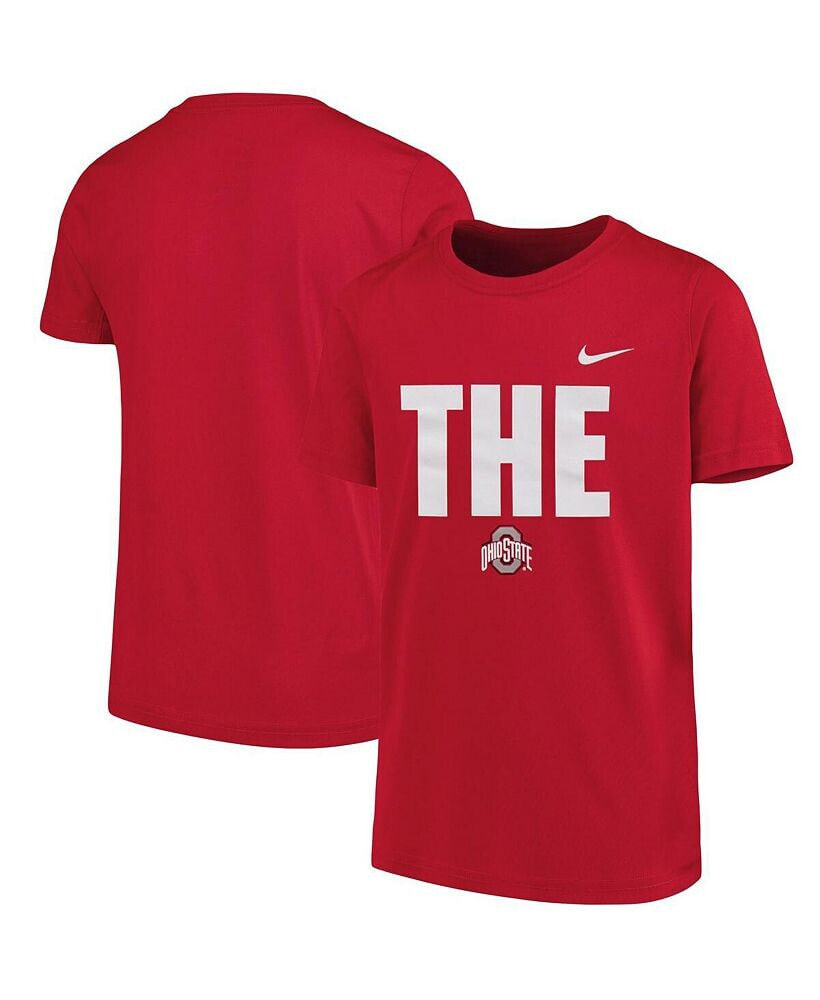 Nike big Boys Scarlet Ohio State Buckeyes Local T-shirt