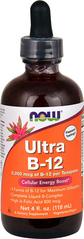 Фолиевая кислота NOW Ultra B-12 Liquid -- 4 fl oz