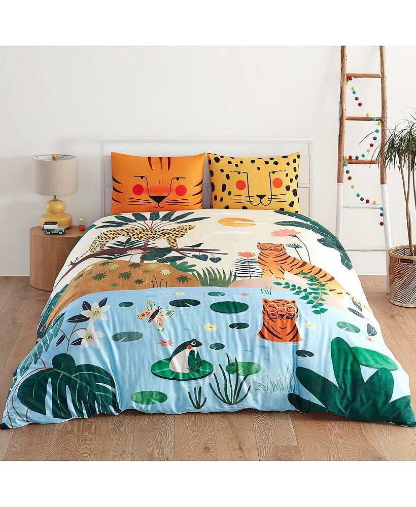 Rookie Humans in the Jungle 100% Cotton Duvet & Pillowcase Set - Twin