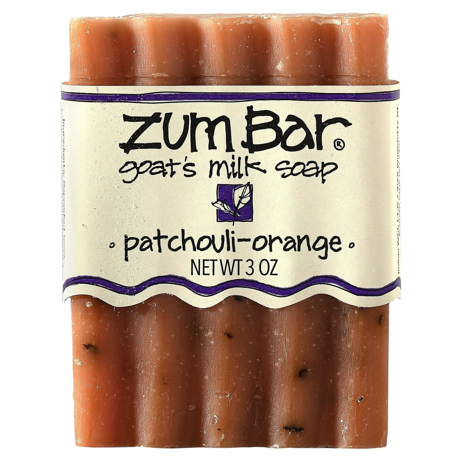 Zum Bar, Goat's Milk Soap, Patchouli-Orange, 3 oz