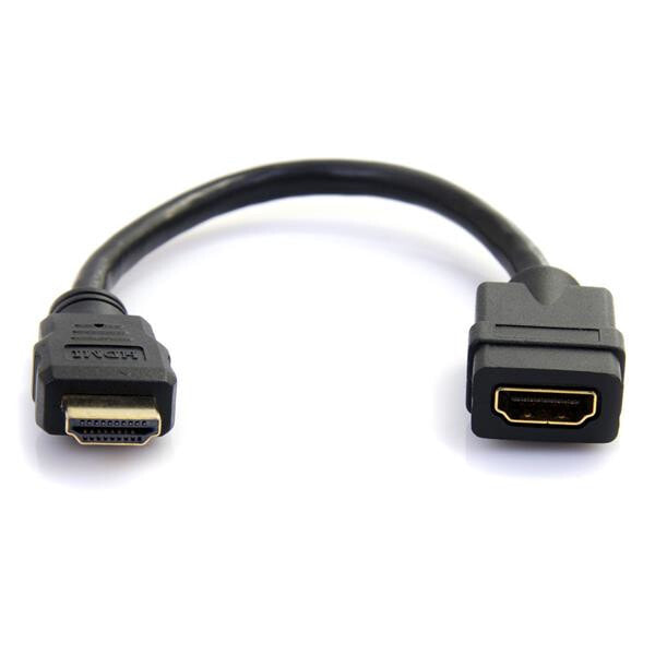 StarTech.com HDMIEXTAA6IN HDMI кабель 0,152 m HDMI Тип A (Стандарт) Черный