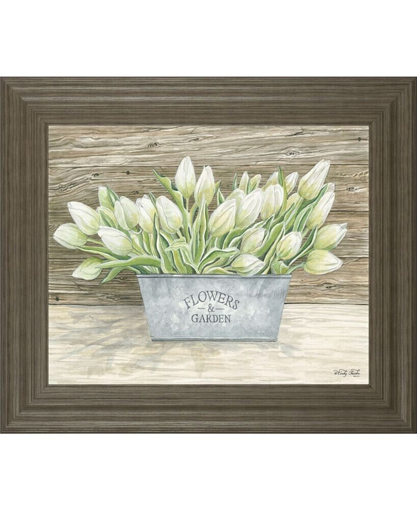 Classy Art flowers & Garden Tulips by Cindy Jacobs Framed Wall Art, 22