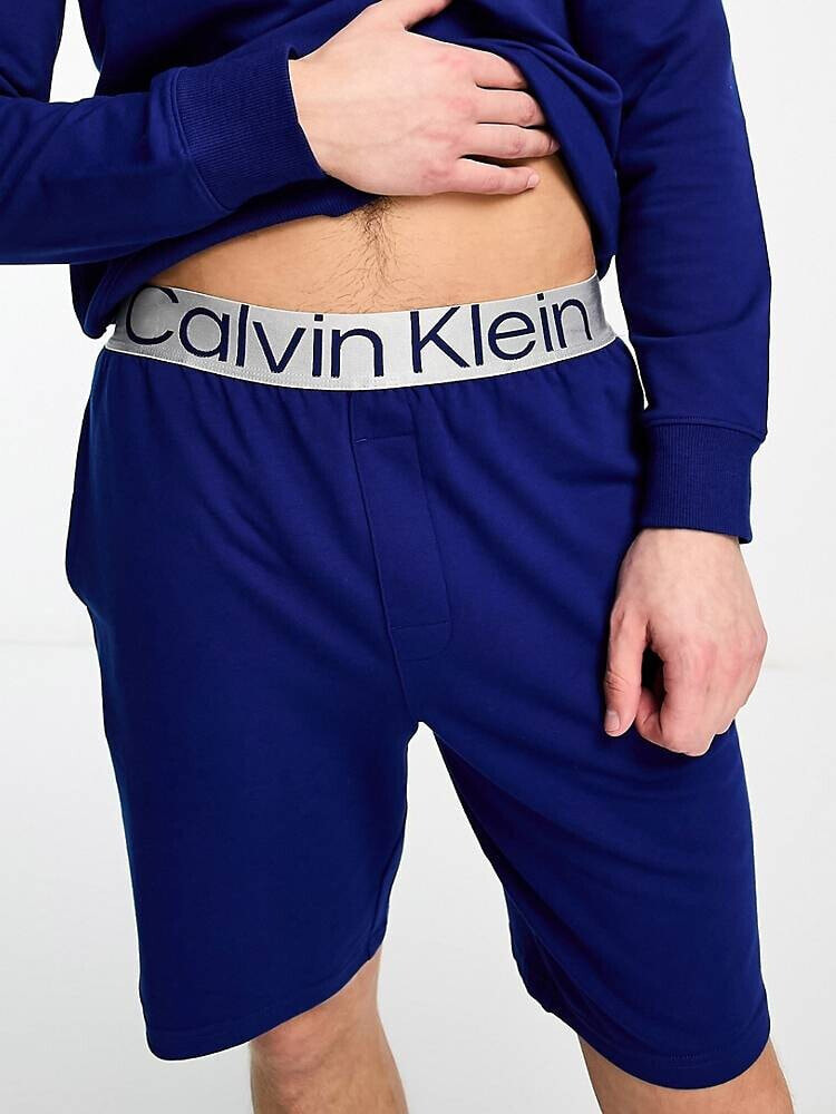Calvin Klein – Schlafshorts in Blau