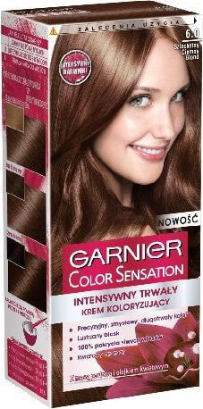 Garnier Color Sensation Permanent Hair Color 6.0  Насыщенная перманентная крем-краска для волос, оттенок темно-русый
