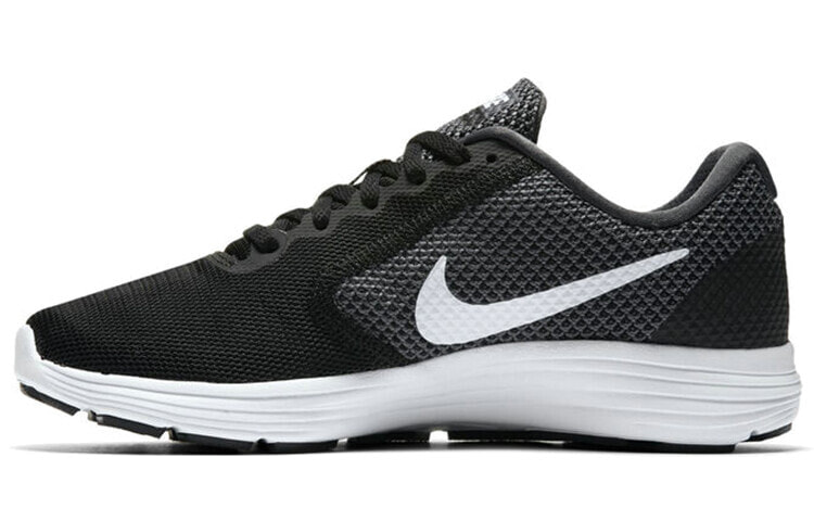 Nike REVOLUTION 3 编织 低帮 跑步鞋 女款 黑白 / Обувь спортивная Nike REVOLUTION 3 (819303-001) для бега