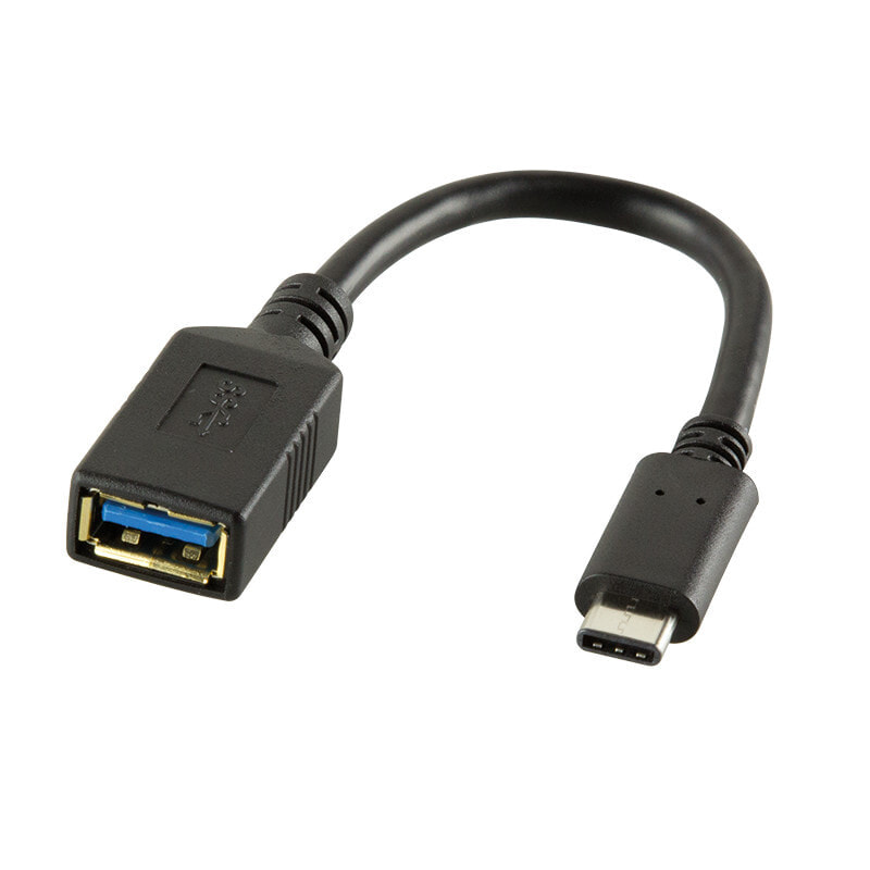 LogiLink USB C - USB A 0.15m USB кабель 0,15 m 3.2 Gen 2 (3.1 Gen 2) Черный CU0098