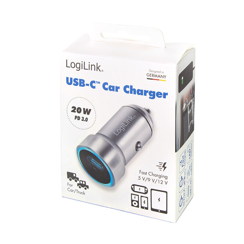 LogiLink PA0260 - Auto - Cigar lighter - Aluminium - Silver