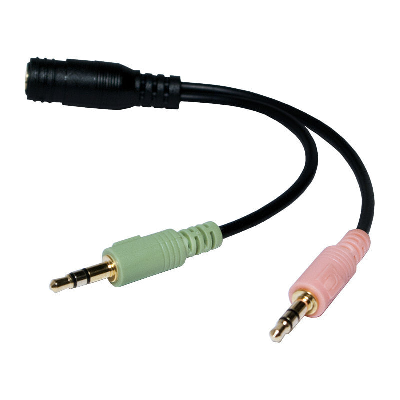 LogiLink CA0020 аудио кабель 0,15 m 3,5 мм 2 x 3,5 мм Черный