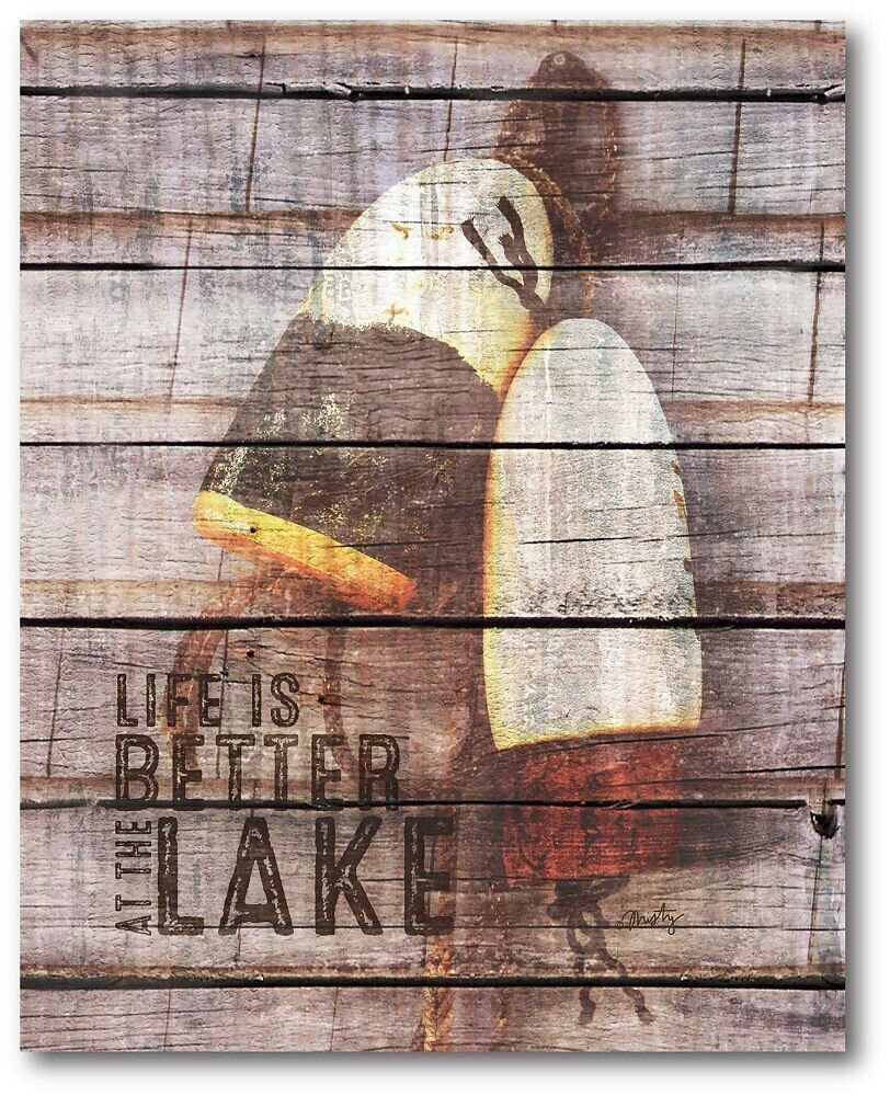 Life is Better at The Lake Gallery-Wrapped Canvas Wall Art - 16