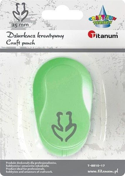 Titanum Hole punch with Tulip motif, 25mm stroke