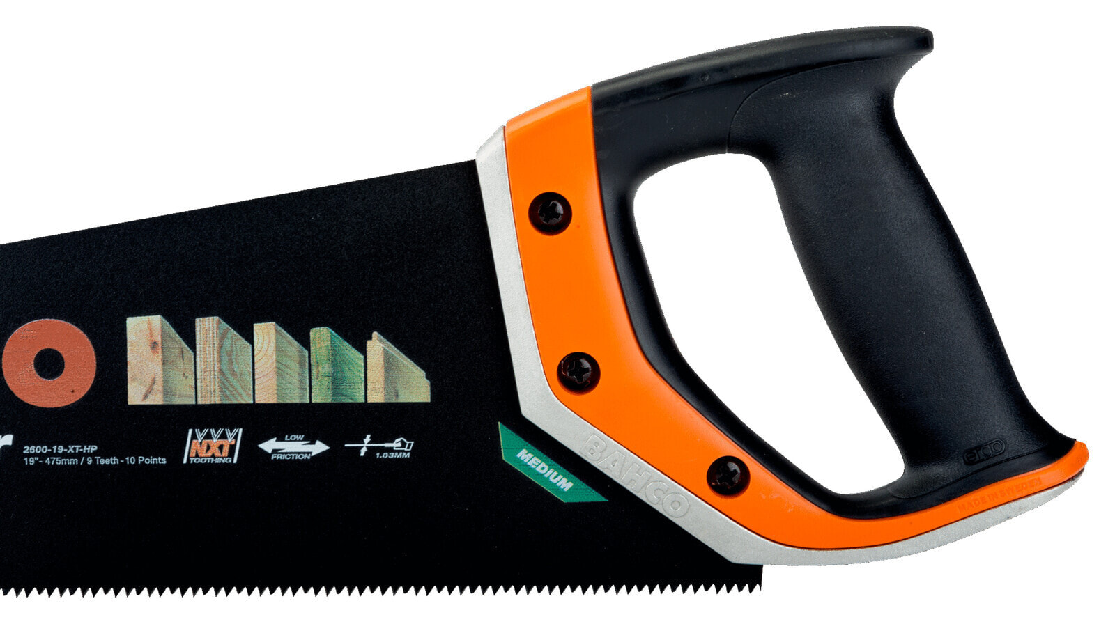 Ручная пила и ножовка Bahco ERGO Superior Saw for Plaster/Boards of Wood Based Materials 9/10 TPI 19