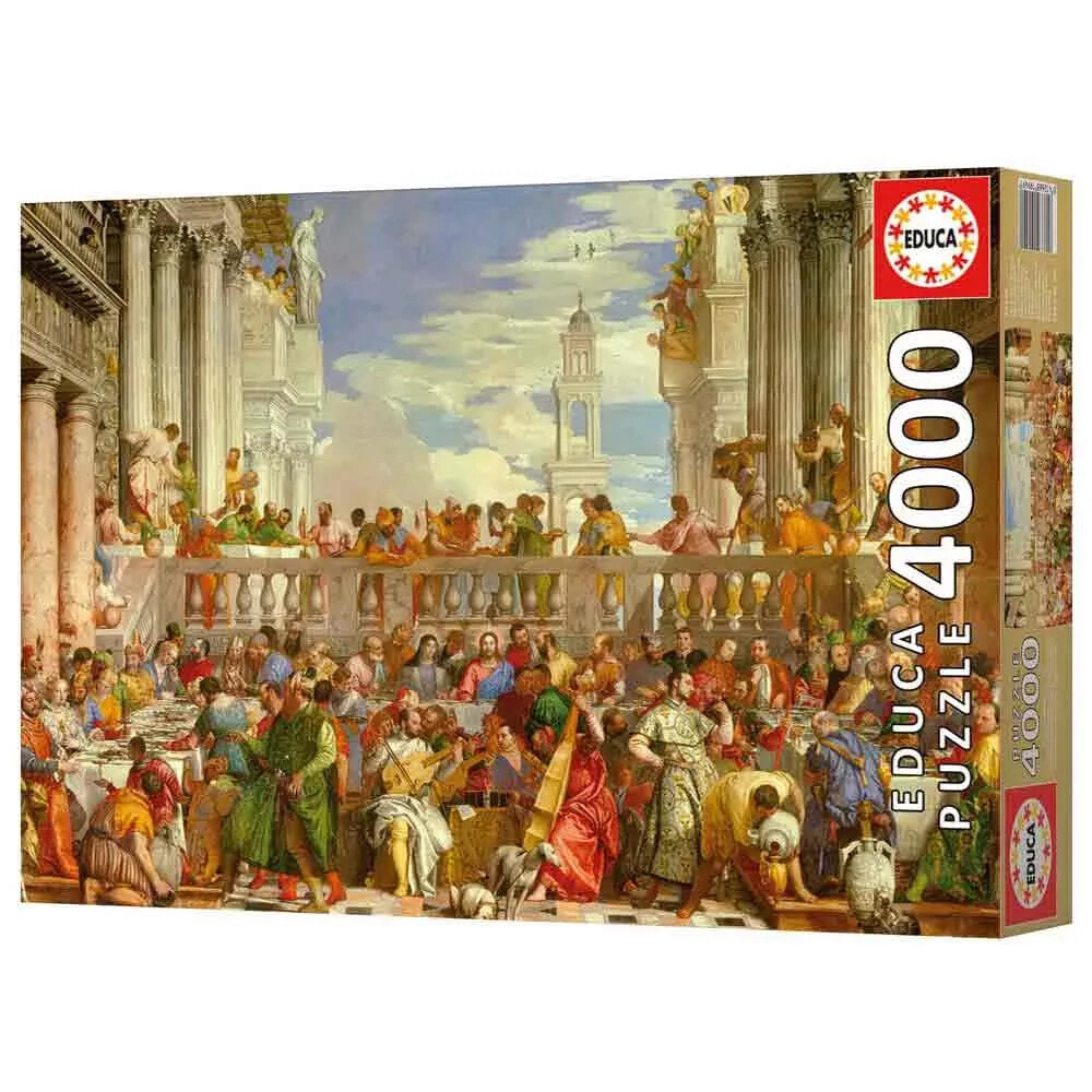 EDUCA 4000 Pieces Las Bodas De Caná Paolo Veronese puzzle