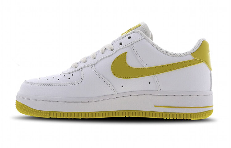 Nike Air Force 1 Low Patent White Bright Citron 低帮 板鞋 女款 白黄 / Кроссовки Nike Air Force AH0287-103