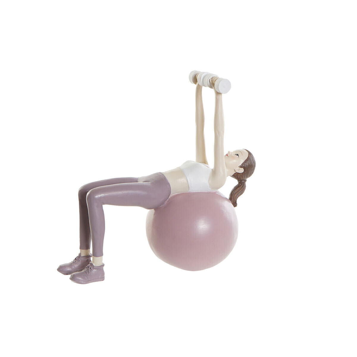 Декоративная фигура DKD Home Decor Розовый Yoga Scandi 18,5 x 8 x 17,5 cm