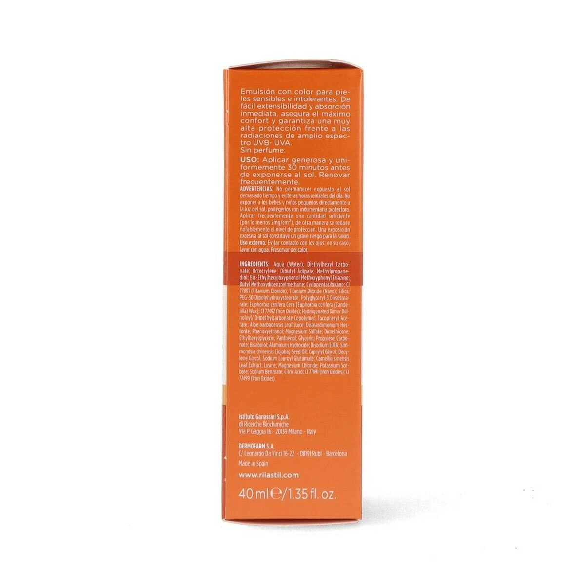 Sun Protection with Colour Rilastil Sun System Spf 50+ (50 ml)