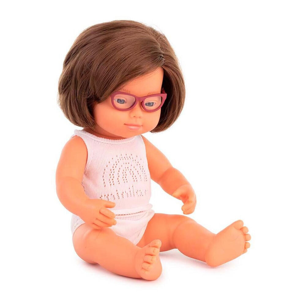 MINILAND Caucasic With 38 cm Glasses Baby Doll