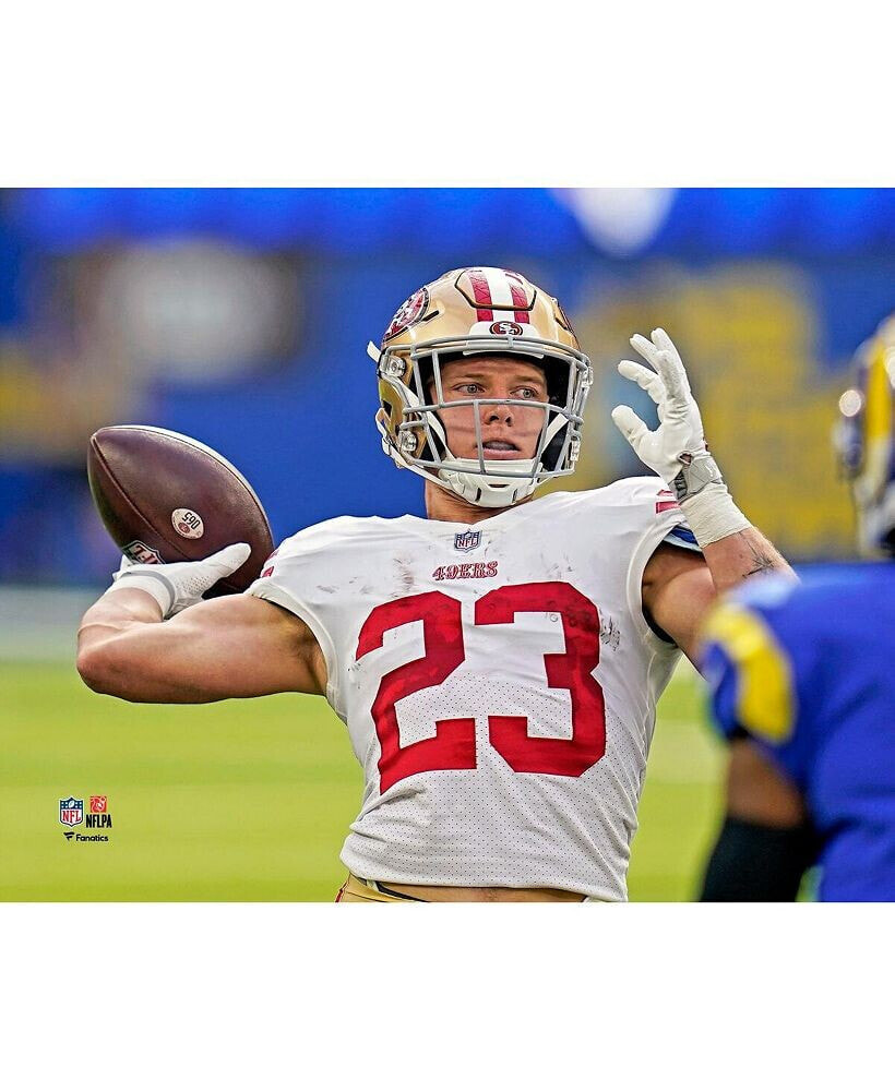 Fanatics Authentic christian McCaffrey San Francisco 49ers Unsigned Throws for a Touchdown 20