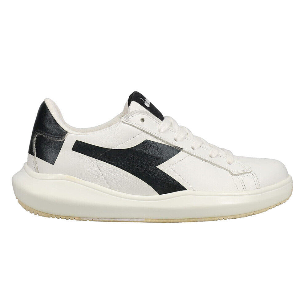 Diadora Mass Damper Derby Lace Up Mens Black, White Sneakers Casual Shoes 17633