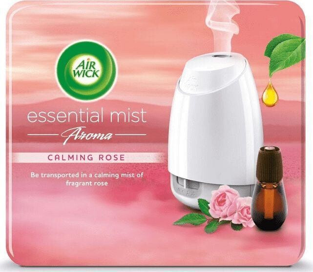Air Wick Essential Mist Aroma automatyczny odświeżacz powietrza + kojący wkład o zapachu róży 20 ml (AIRW-WK-002-83)