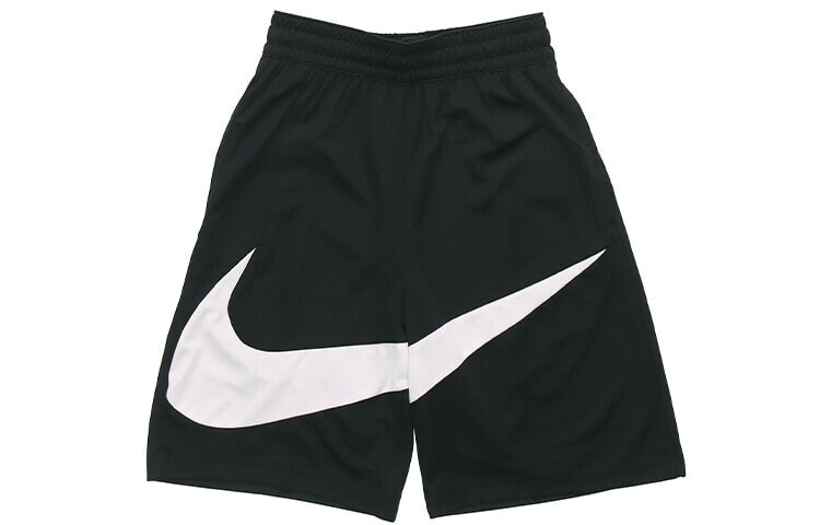 Nike swoosh LOGO 印花篮球运动宽松休闲短裤 男款 黑色 / Шорты Nike Swoosh LOGO Trendy_Clothing Casual_Shorts BV9385-011
