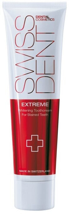 Aufhellende Zahnpasta für verfärbte Zähne Extreme - SWISSDENT Extreme Whitening Toothcream for Stained Teeth