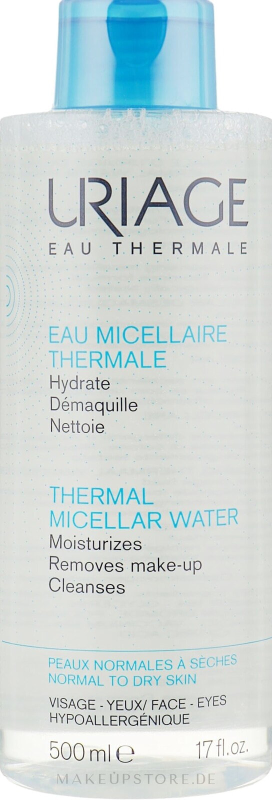 Mizellenwasser für trockene Haut - Uriage Thermal Micellar Water Normal to Dry Skin