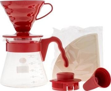 Hario Coffee brewing sets HARIO VCSD-02R (red color)