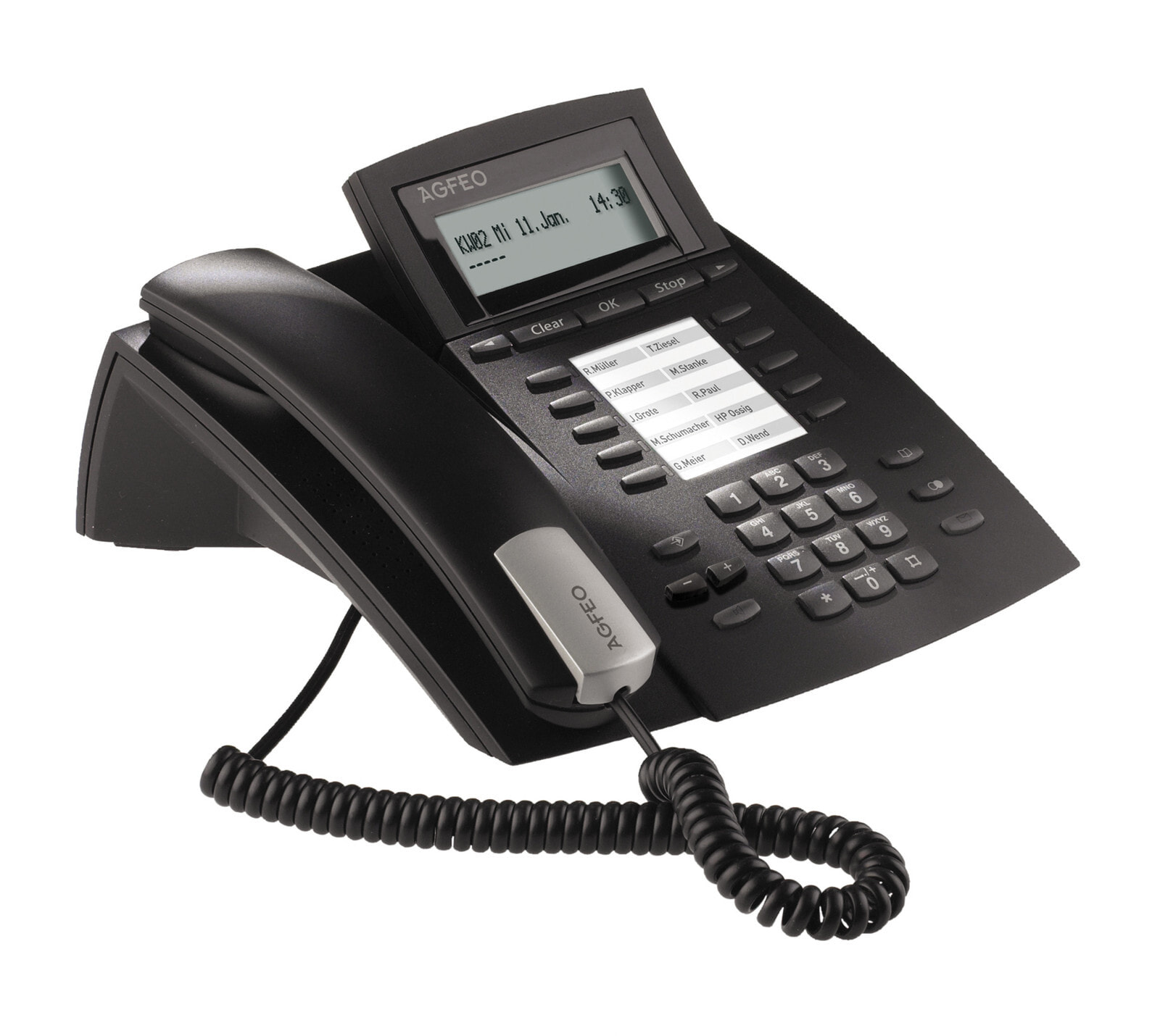 AGFEO ST 22 IP-телефон Черный Проводная телефонная трубка 2 линий 6101424