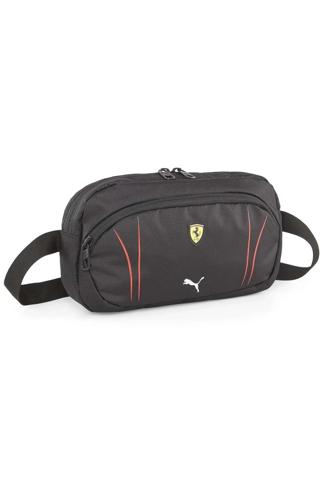 079825-02 Ferrari SPTWR Race Waist Bag Bel Çantası SİYAH