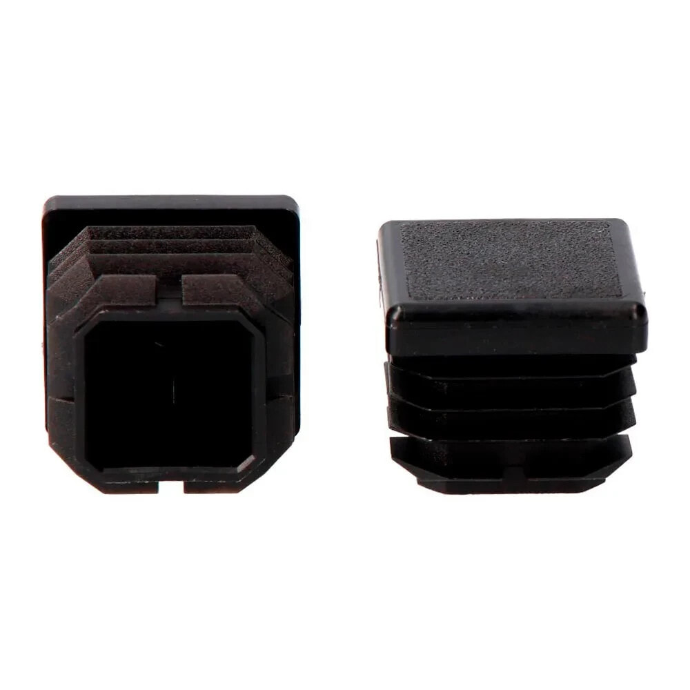 OEM Square Inner End Cap With Fin 35x35 mm