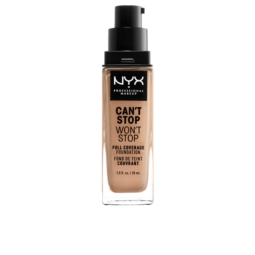 Nyx Cant Stop Wont Stop Full Coverage Foundation No. Medium Buff Водостойкая тональная основа с полным покрытием 30 мл