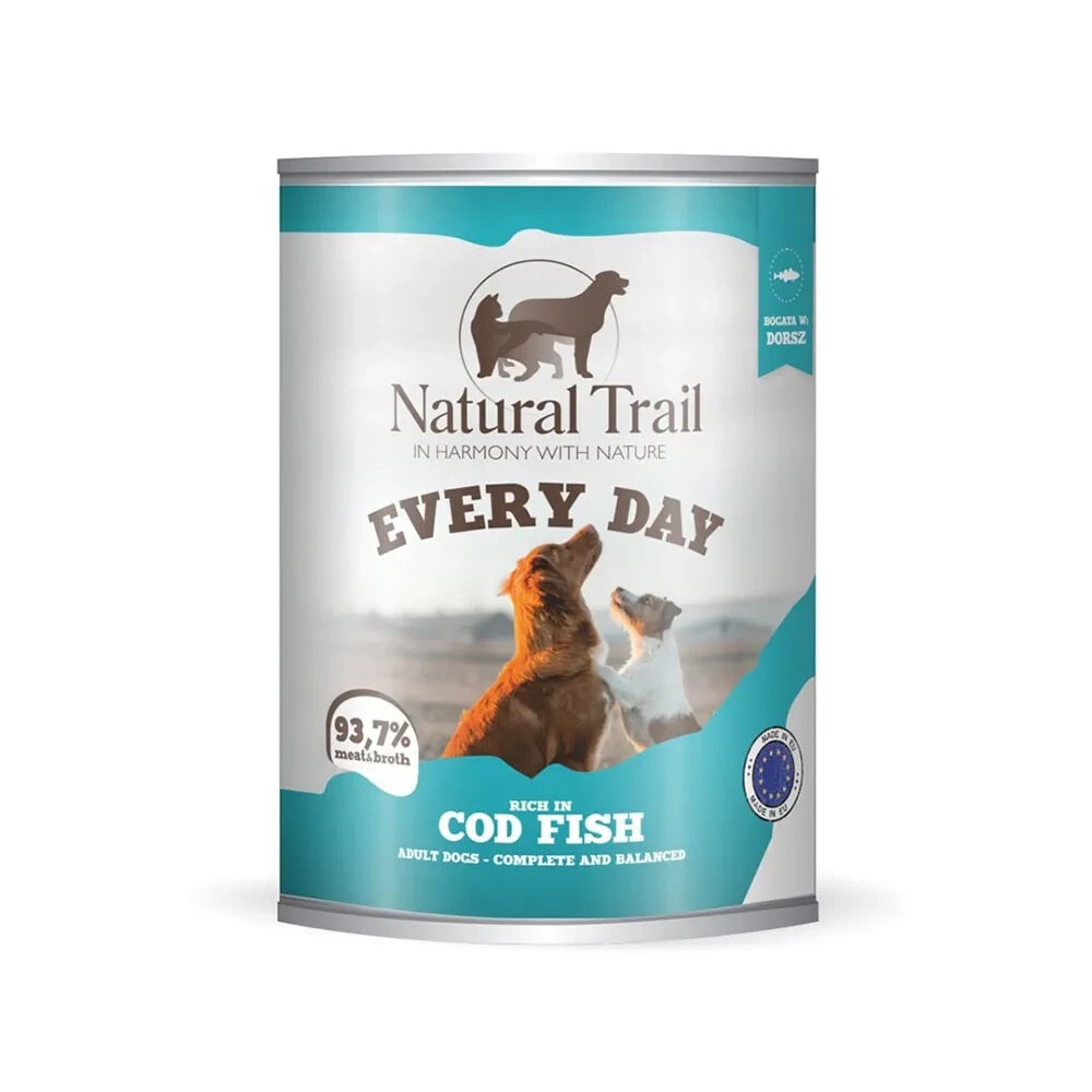 NATURAL TRAIL Every day rich cod fish wet dog food 800g