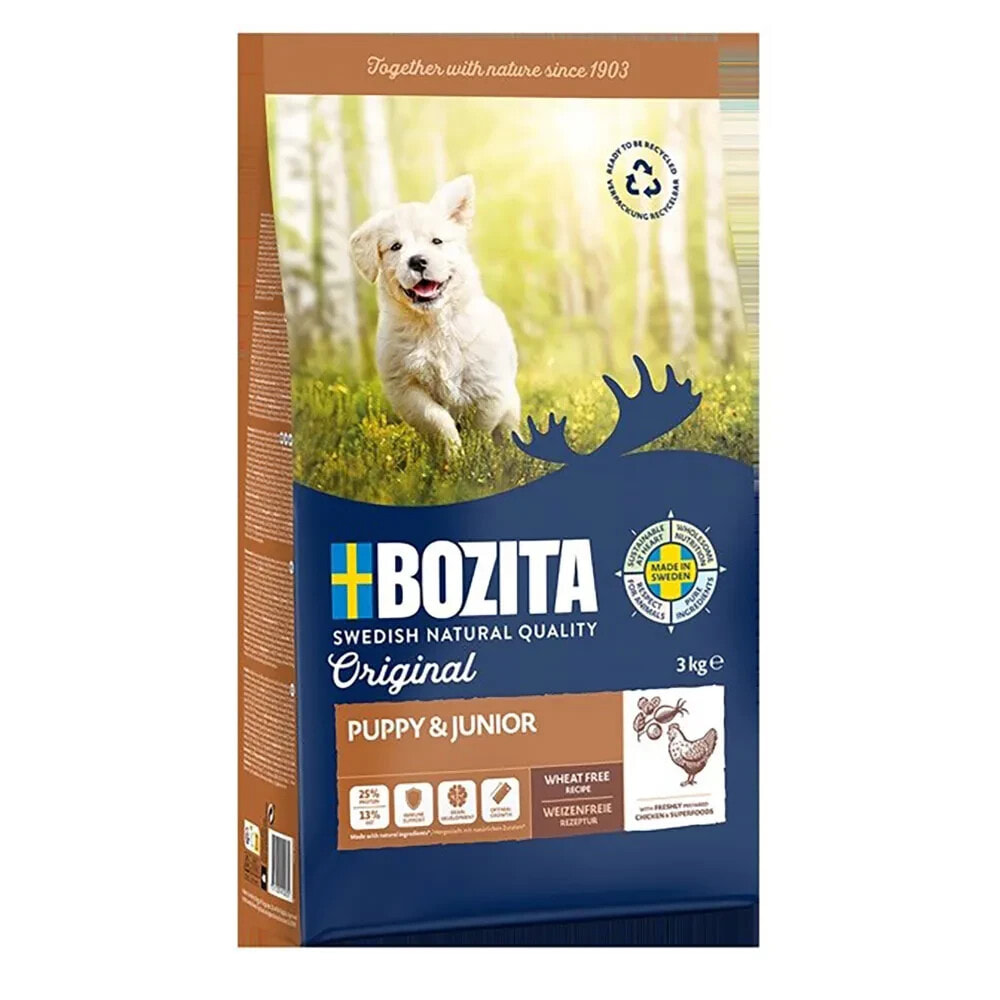 BOZITA Original & junior chicken dog food 3kg