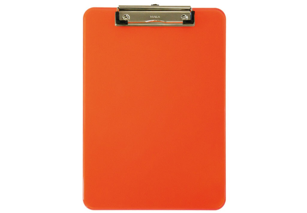 MAUL 2340641 клипборд Оранжевый, Прозрачный A4 Пластик