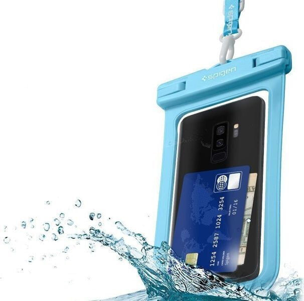 Spigen Velo А600 чехол для мобильного телефона Крышка Голубой, Прозрачный 000EM23354