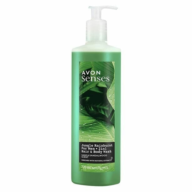 Avon Sage and Sandalwood Hair & Body Wash Мыло для волос и тела с шалфеем и сандалом 720 мл