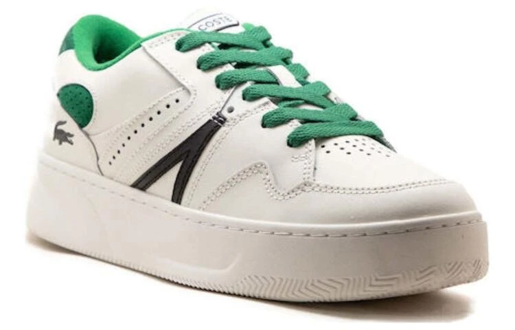 LACOSTE Low-Top Skateboard Shoes Men's White Black Green