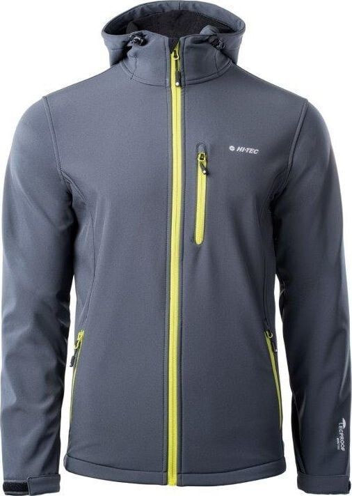 Kurtka męska Hi-Tec SOFTSHELL CAEN MOON GREY/BLACK M