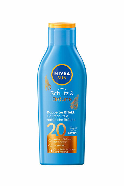 Nivea Sun Protect & Bronze Sun Lotion Spf20 Солнцезащитное молочко для тела 200 мл