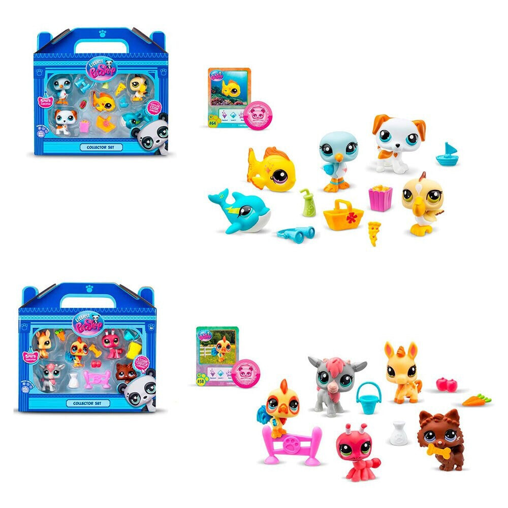 BANDAI Collector Set Pack Of 5 Littlest Pet Shop Figure