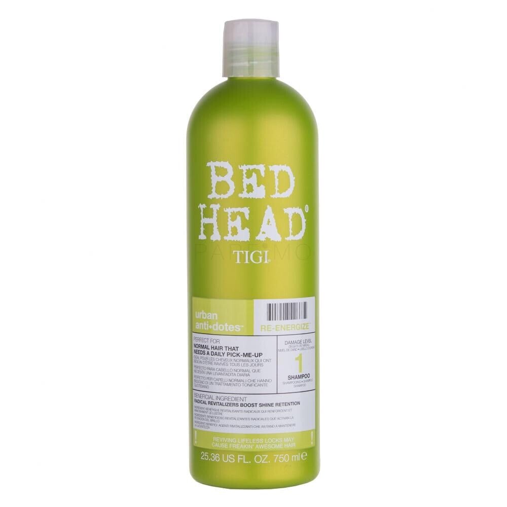 TIGI Bed Head Urban Antidotes Re-Energize Shampoo Шампунь для нормальных волос 750 мл