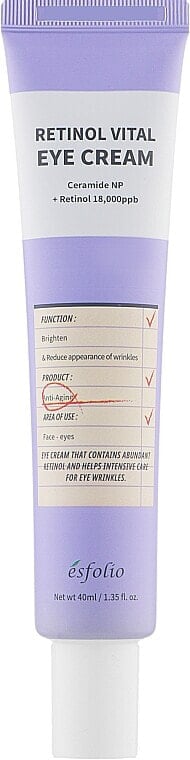 Augencreme - Esfolio Retinol Vital Eye Cream