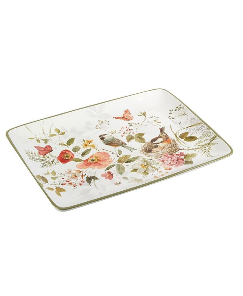 Nature's Song Rectangular Platter 16