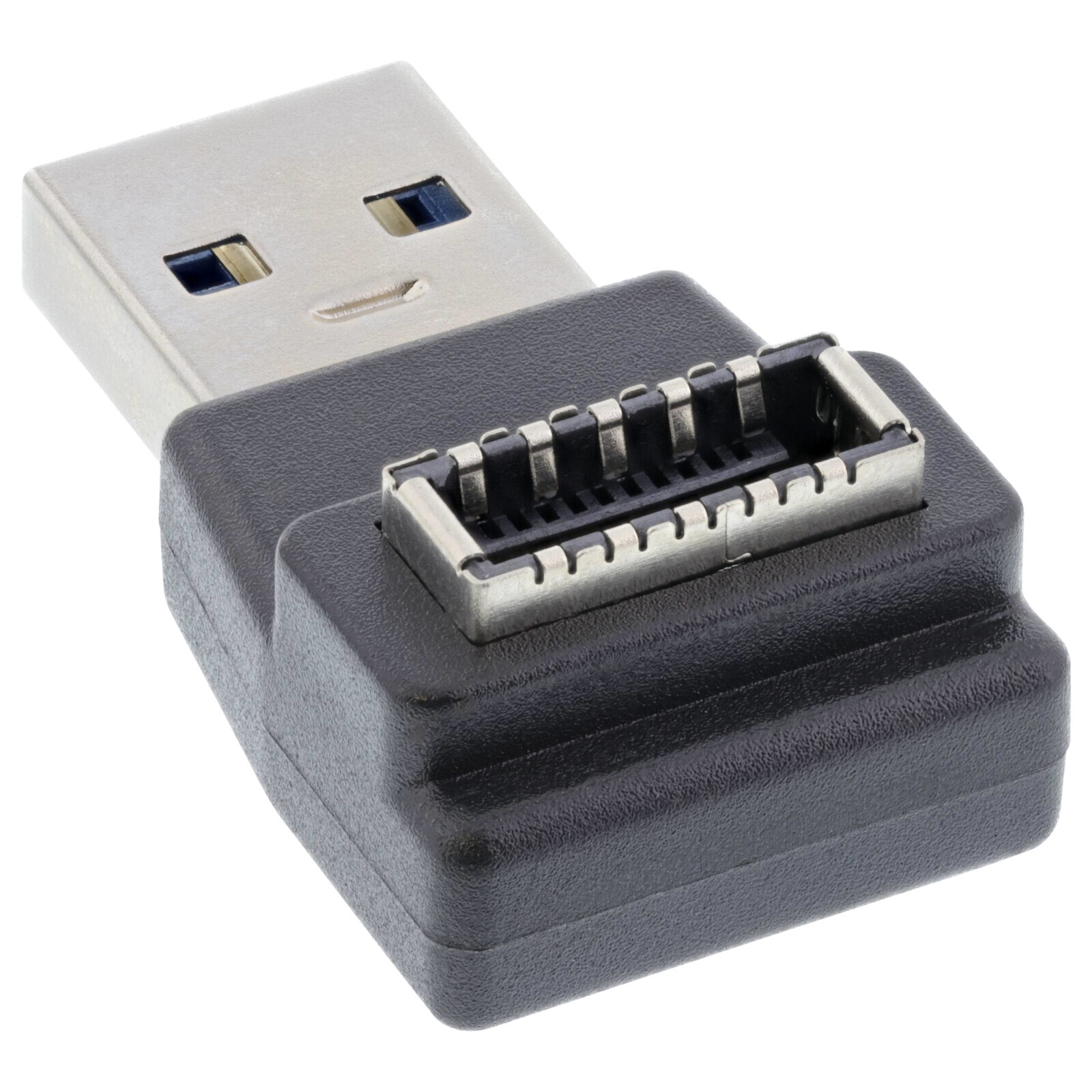 InLine USB 3.2 adapter - USB-A male to internal USB-E front panel socket