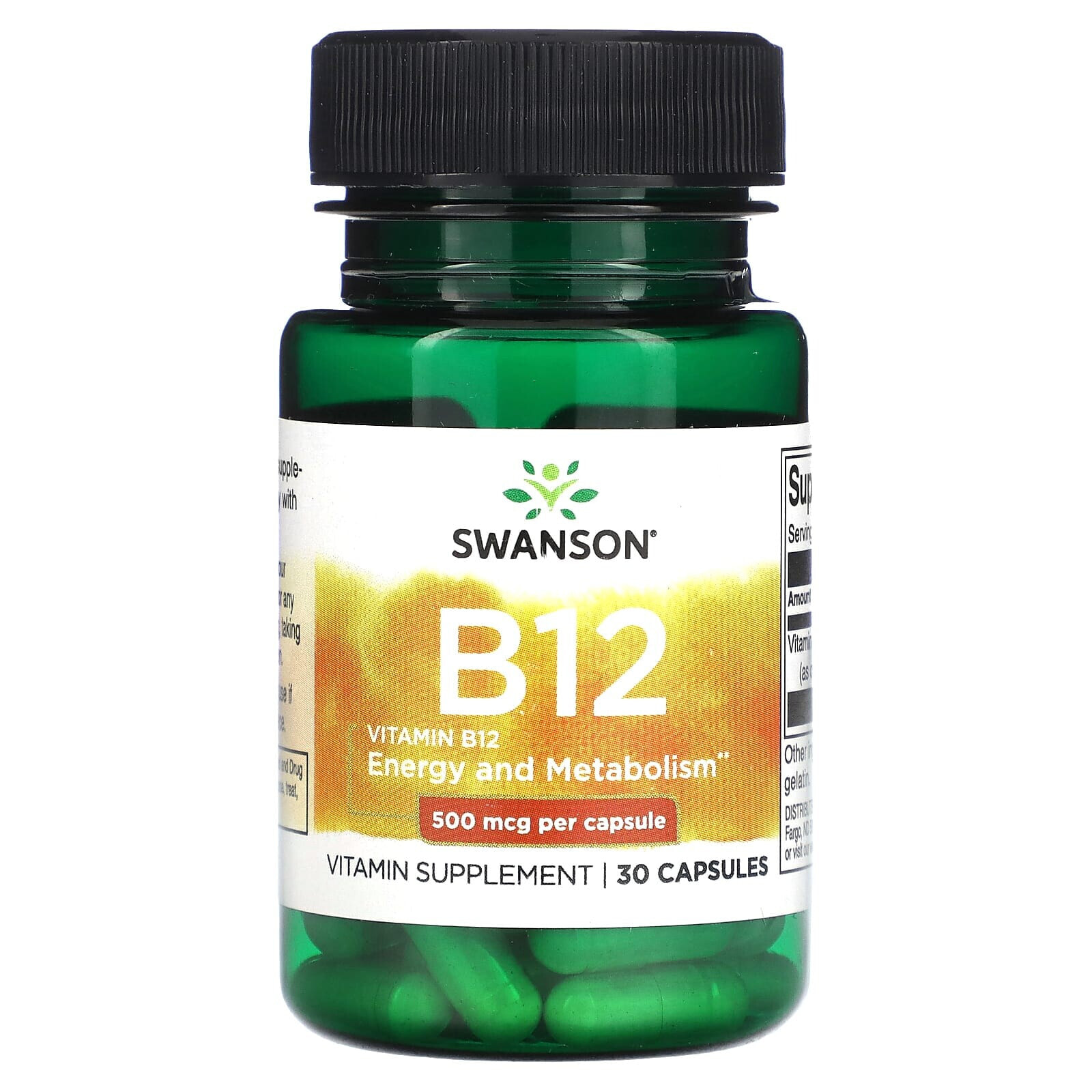 Swanson, Vitamin B12, 500 mg, 100 Capsules