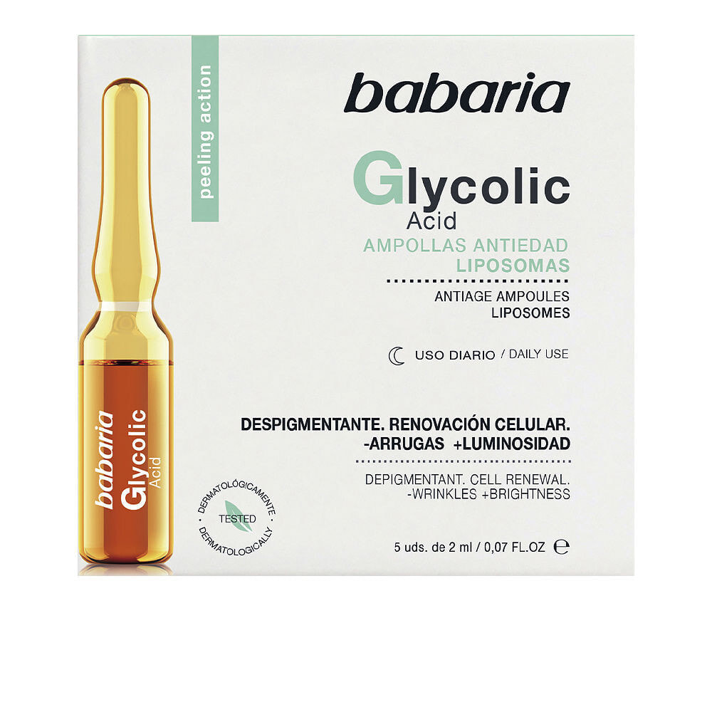 Сыворотка для лица Babaria GLYCOLIC ACID renovación celular ampollas 5 x 2 ml