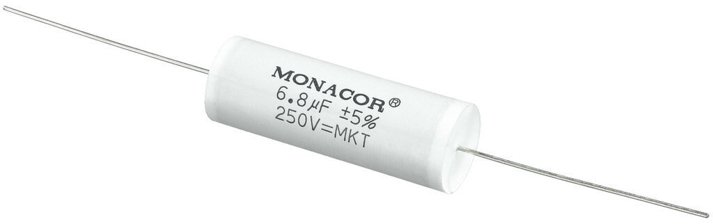 Monacor MKTA-68 конденсатор Белый Цилиндрический