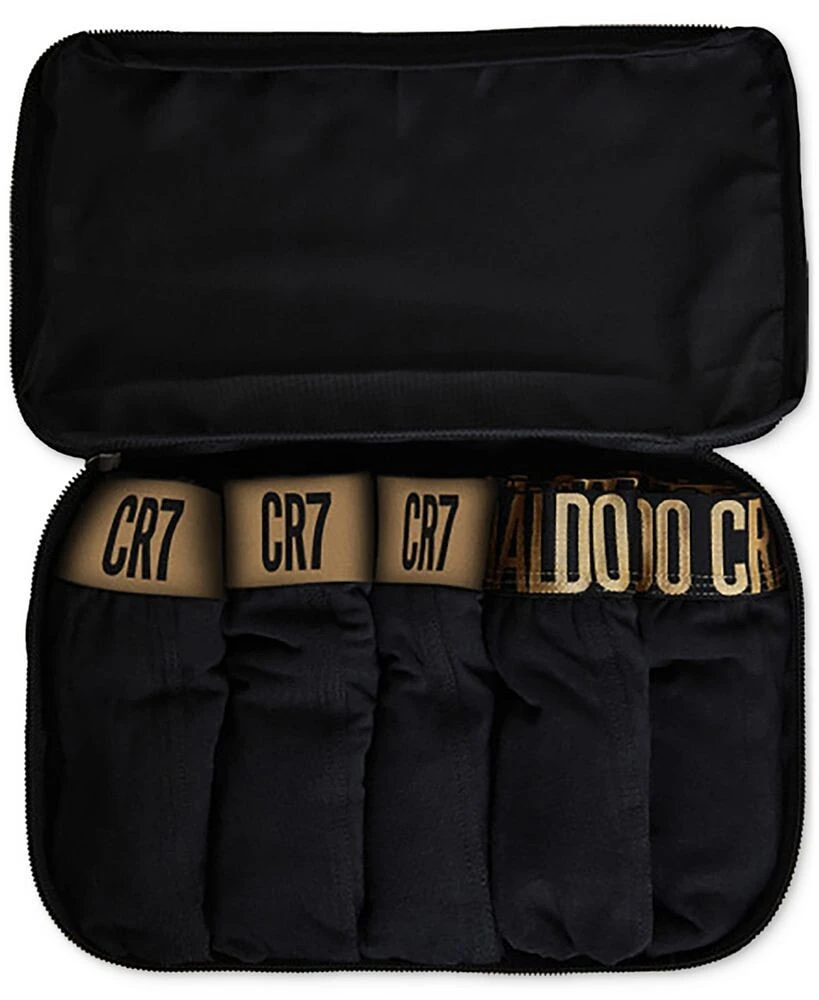 CR7 cristiano Ronaldo Men's Trunk, Pack of 5 with Travel Bag